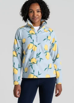 Coats & Jackets>Craghoppers Blue Annjela Half Zip Fleece
