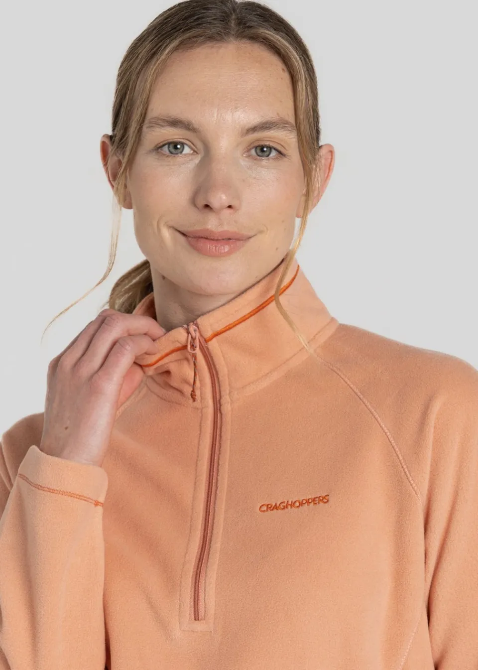 Coats & Jackets>Craghoppers Brown Miska VI Half Zip Fleece