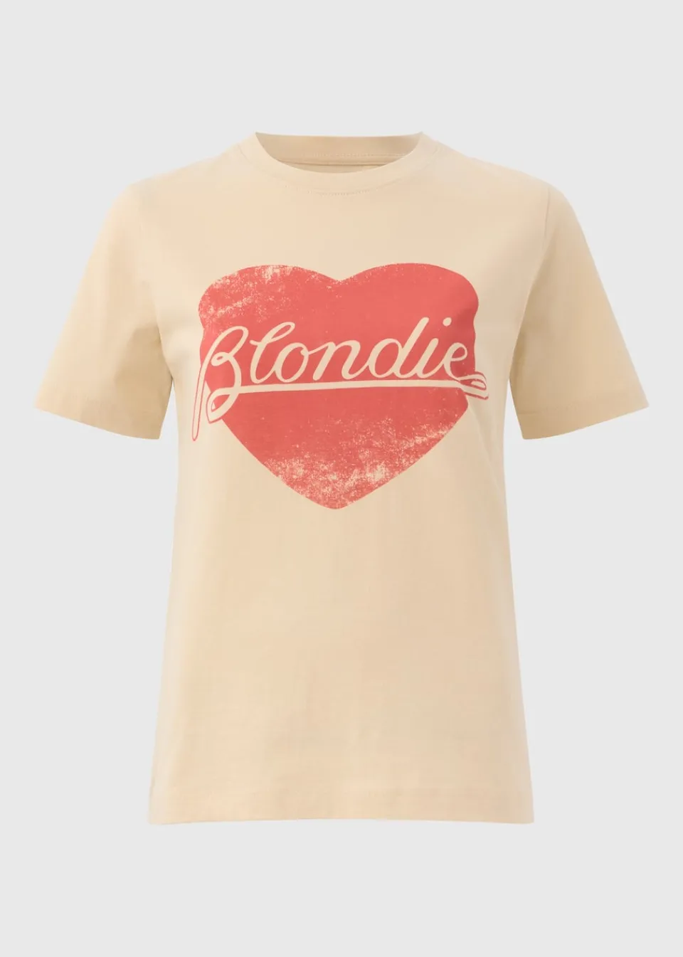 T-Shirts>Blondie Cream Heart T-Shirt