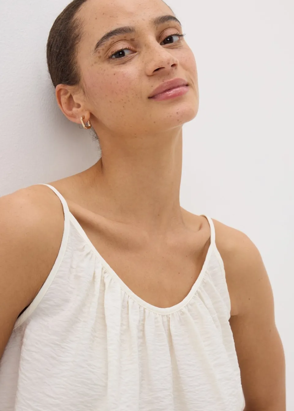 Tops>Papaya Cream Cami Top