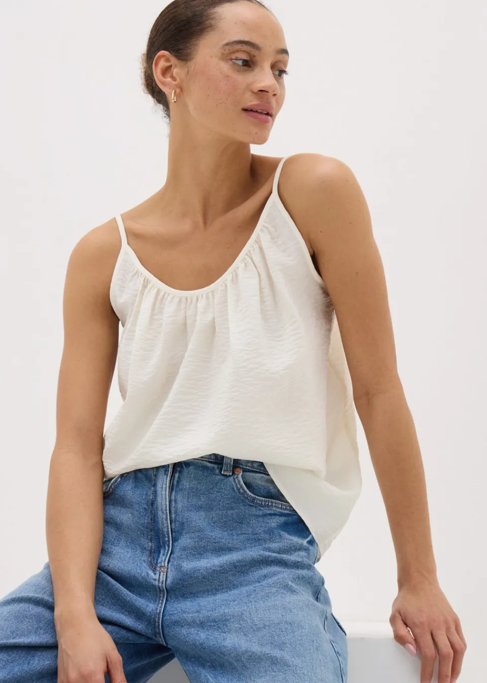Tops>Papaya Cream Cami Top