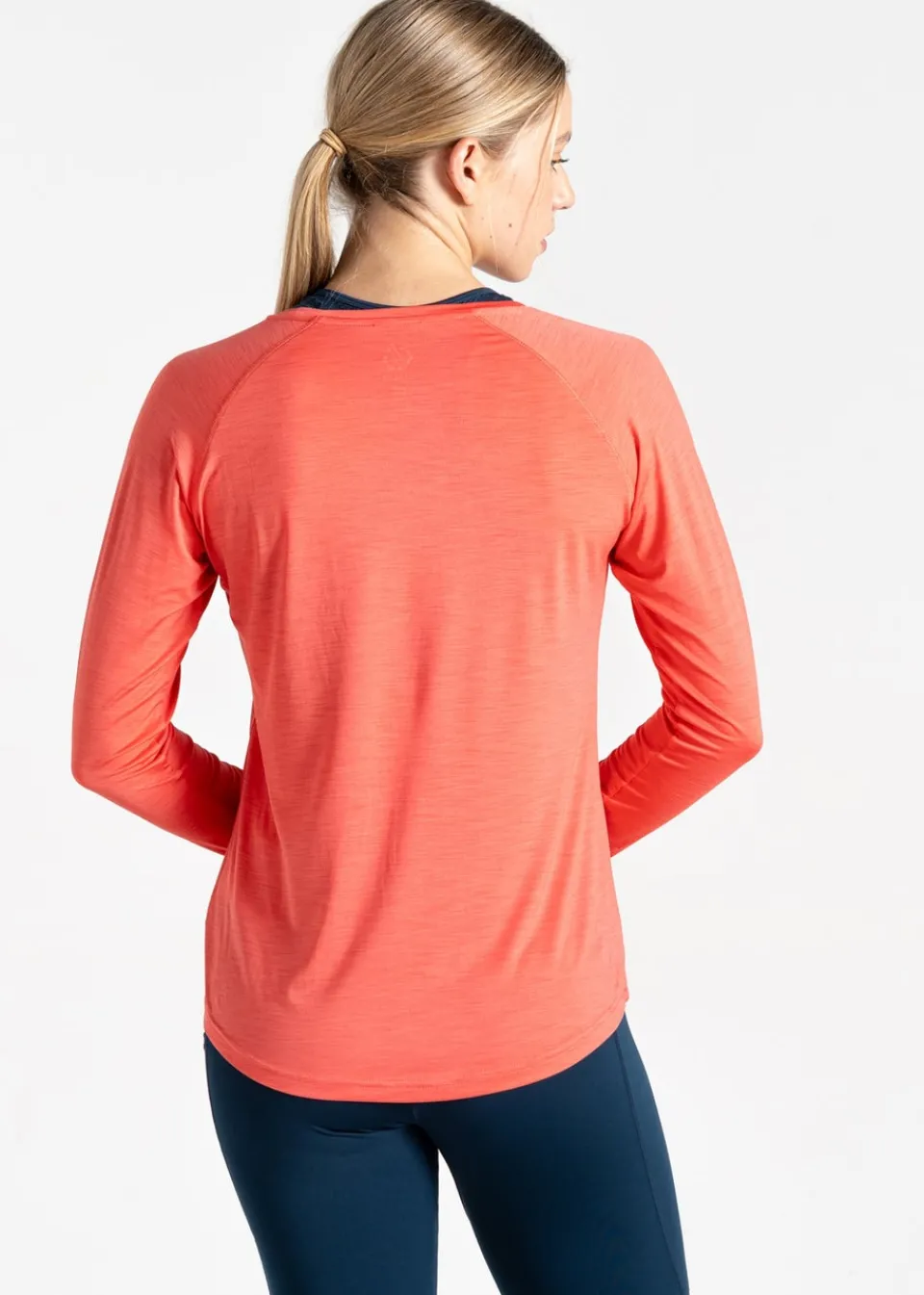 Tops>Dare 2B Dare2b Salmon Bloom Discern Sweat Wicking Tee