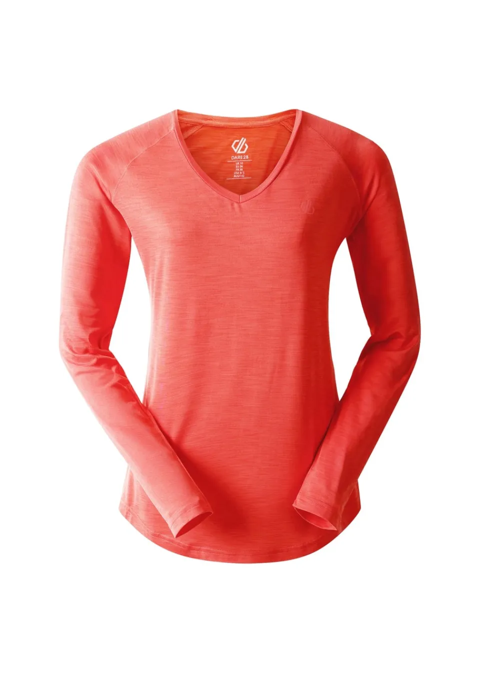 Tops>Dare 2B Dare2b Salmon Bloom Discern Sweat Wicking Tee