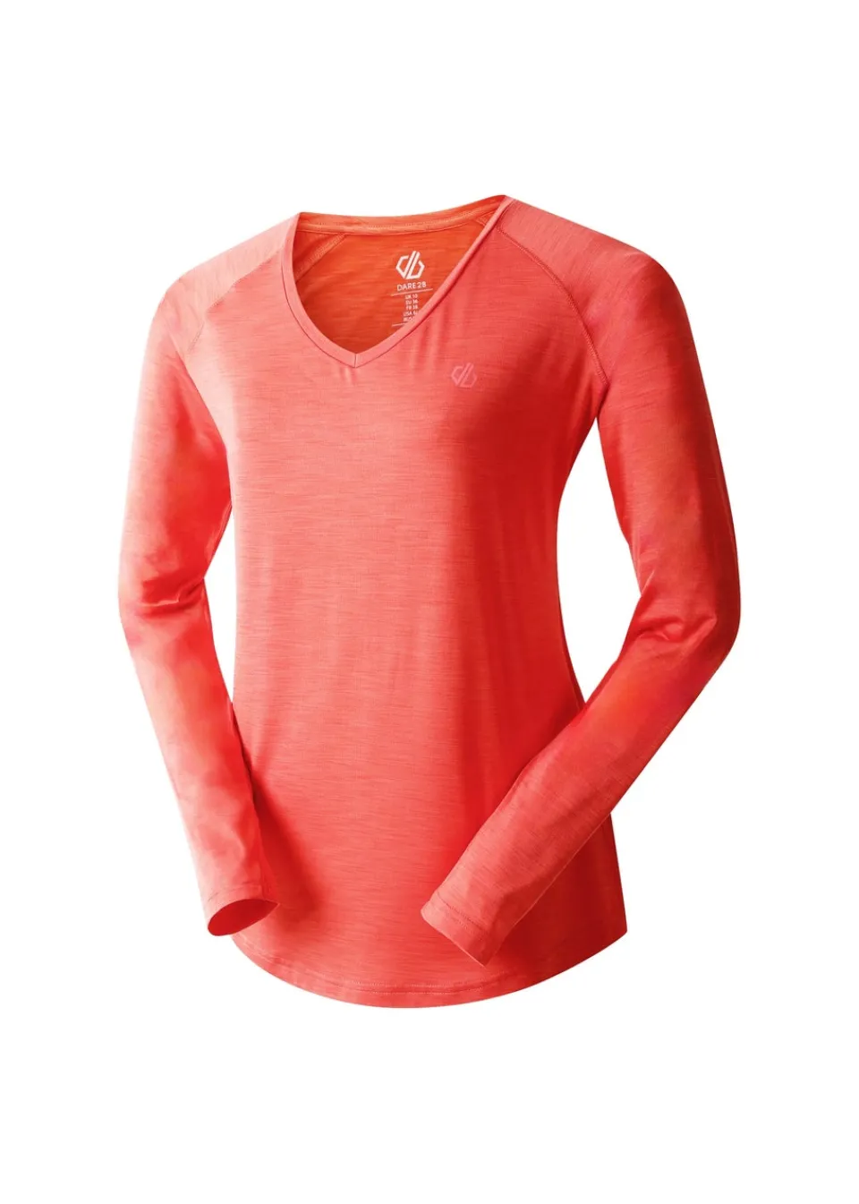 Tops>Dare 2B Dare2b Salmon Bloom Discern Sweat Wicking Tee