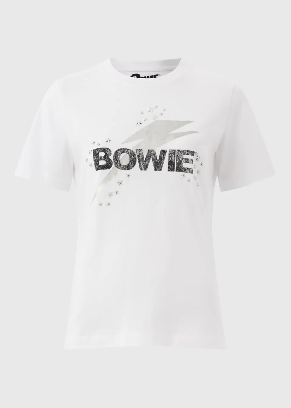 T-Shirts>David Bowie White Bowie Lightening Bolt T-Shirt