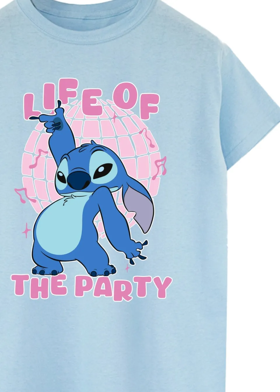 T-Shirts>Disney Blue Stitch Life Of The Party Boyfriend Fit T-Shirt