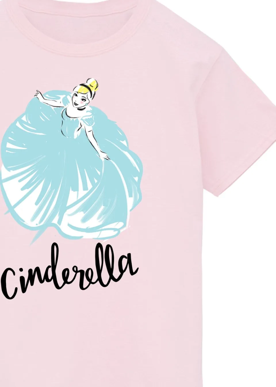 T-Shirts>Disney Cinderella Girls Pink T-Shirt (3-13 Years)