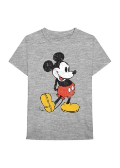 T-Shirts>Disney Grey Mickey Mouse Vintage Cotton T-Shirt