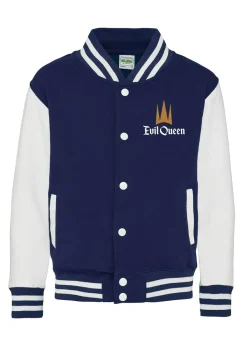 Coats & Jackets>Disney Snow White Evil Queen Mirror Mirror Women Navy/White Varsity Jacket