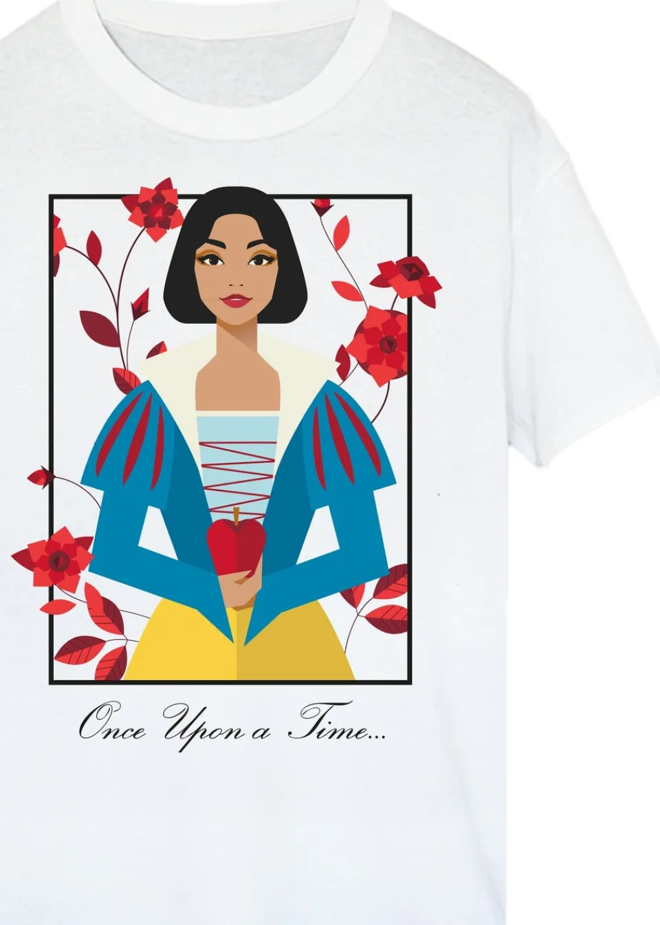 T-Shirts>Disney Snow White Once Upon a Time White Boyfriend Fit T-Shirt