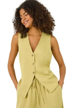 Coats & Jackets>Roman Dusk Lime Dusk Waist Coat