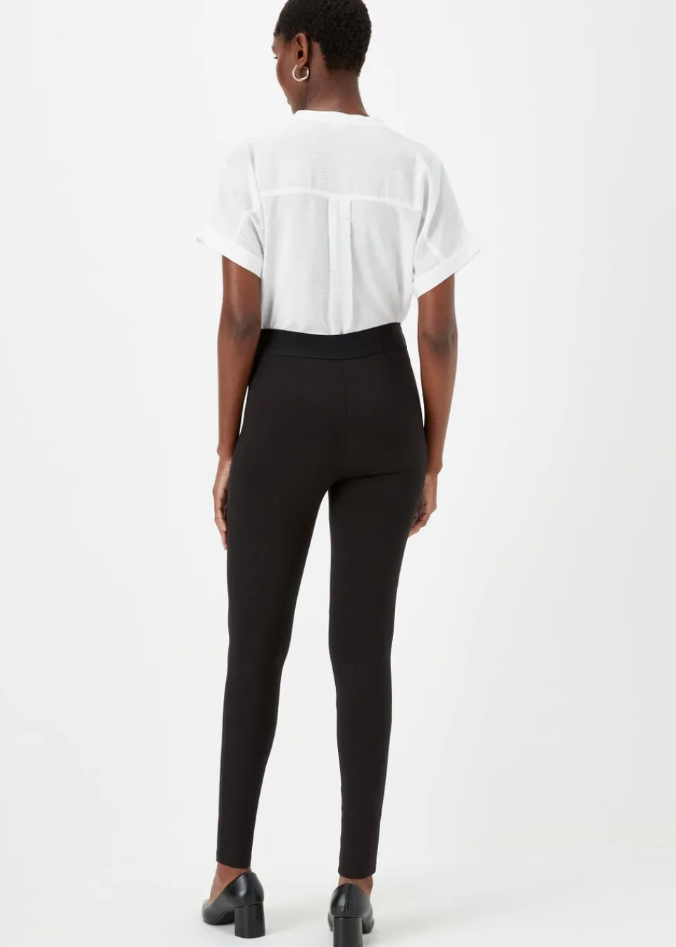 Loungewear>Et Vous Black Button Leggings