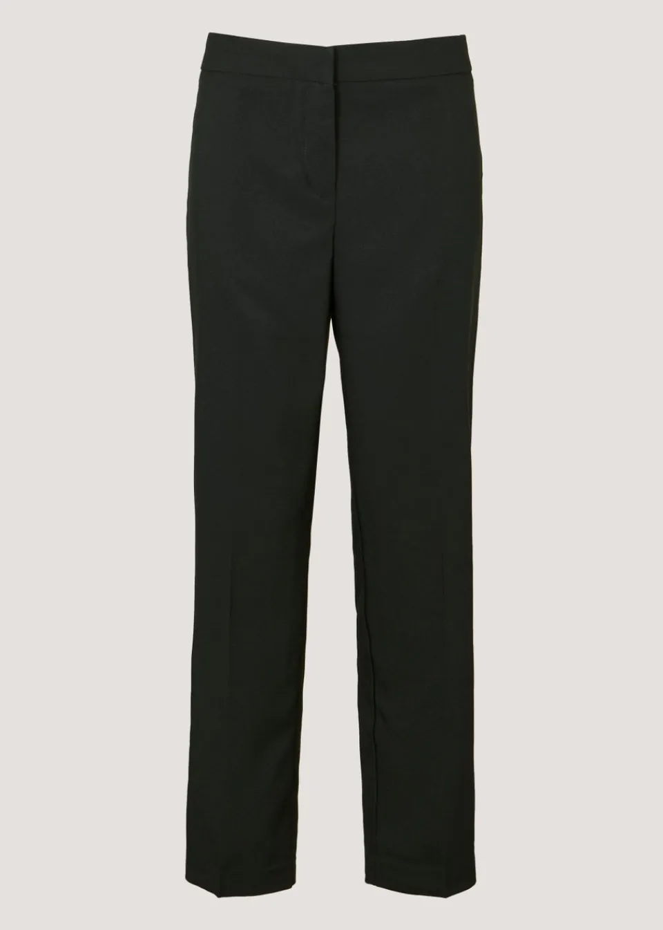 Trousers>Et Vous Black Straight Fit Trousers (Short)