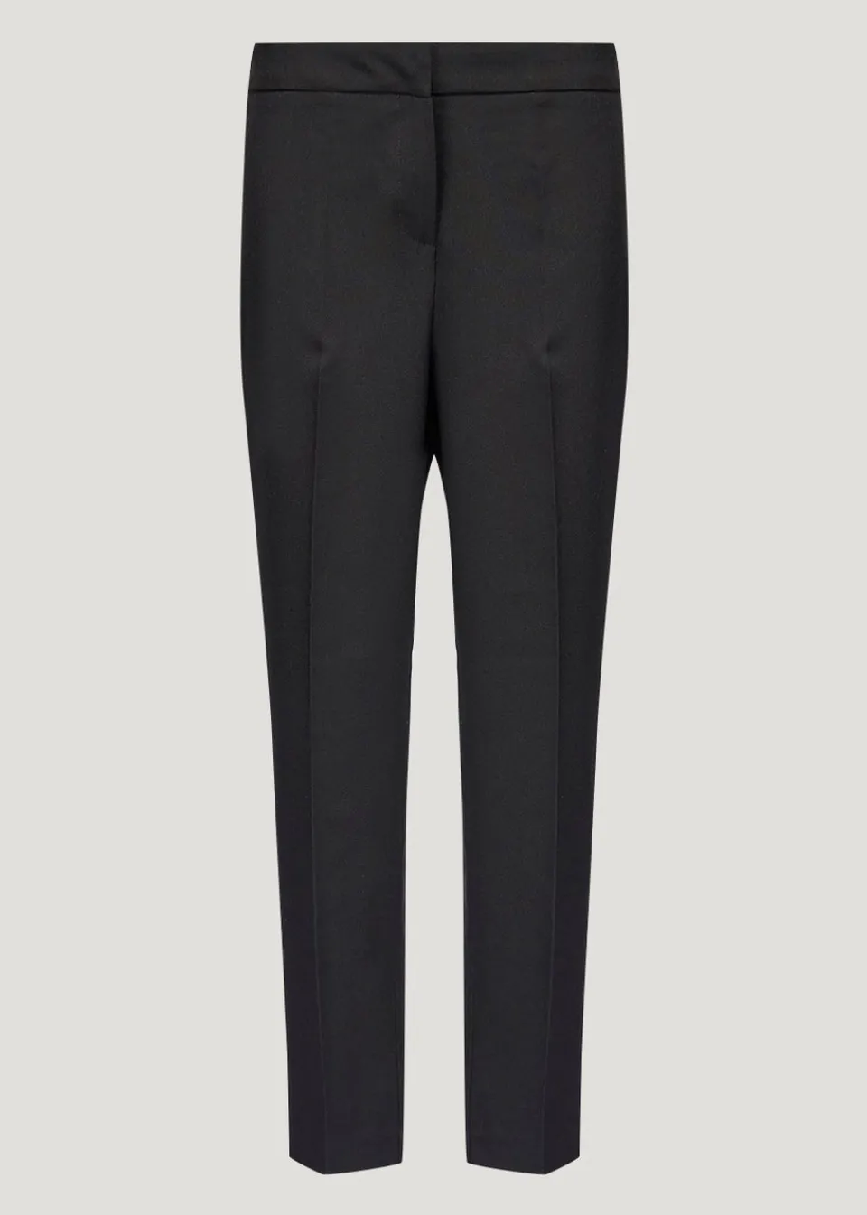 Trousers>Et Vous Black Straight Fit Trousers (Long Length)