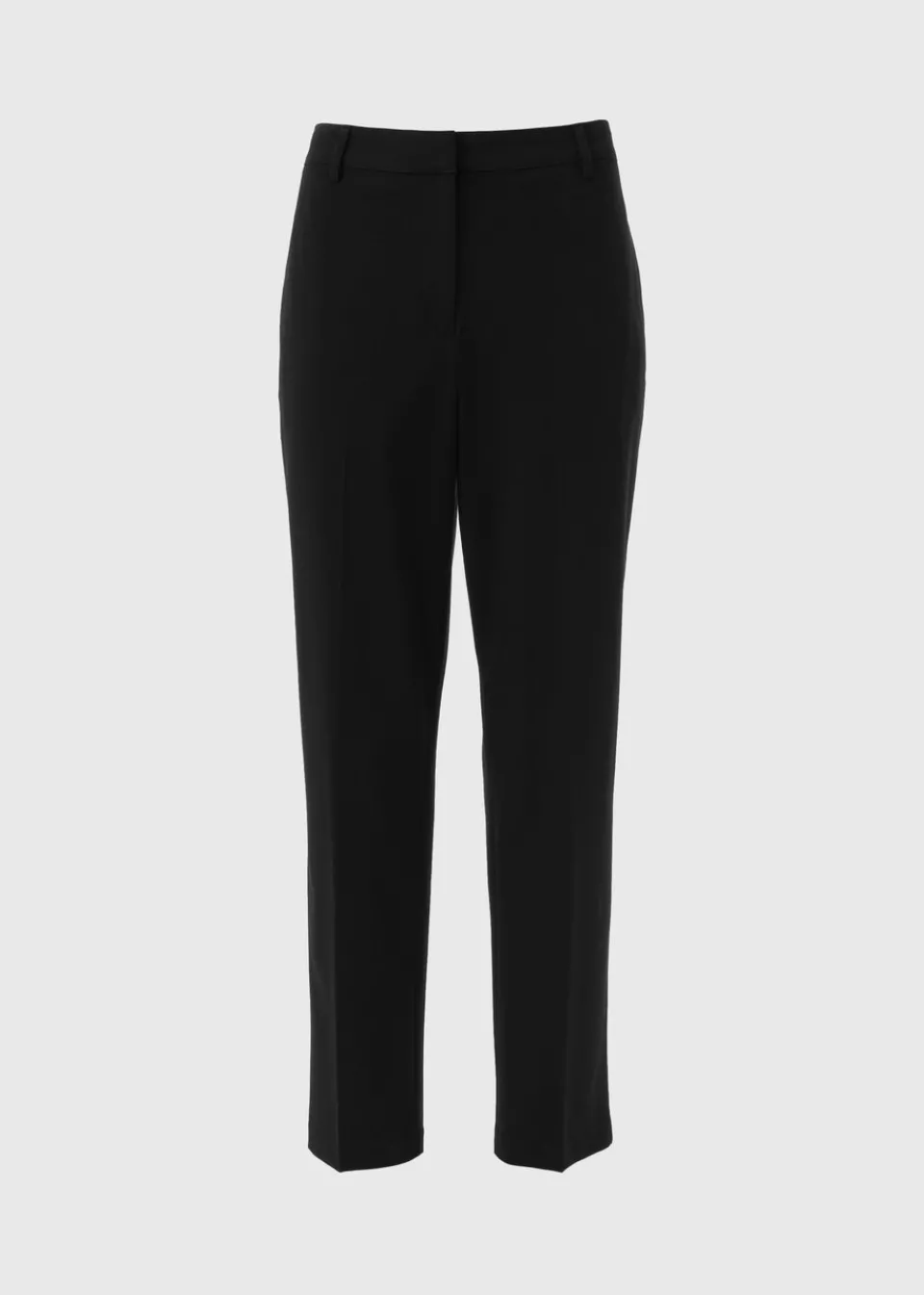 Trousers>Et Vous Black Straight Leg Trousers