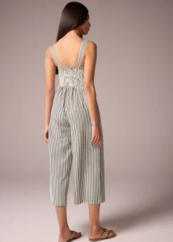 Jumpsuits & Playsuits>Et Vous Monochrome Stripe Textured Jumpsuit