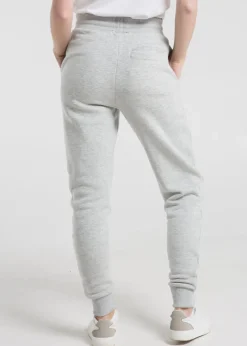 Trousers>French Connection Light Grey Cotton Blend Slim-fit Drawstring Joggers