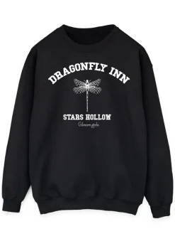 Tops>Gilmore Girls Dragonfly Inn Black Sweatshirt