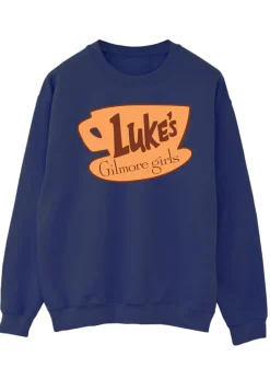 Loungewear>Gilmore Girls Luke's Logo Navy Sweatshirt