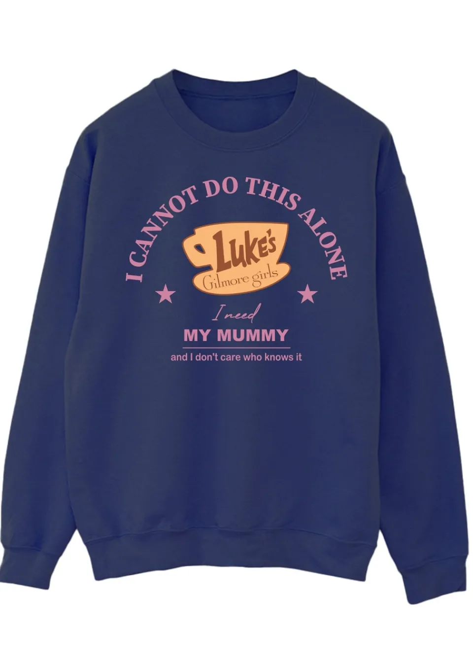Loungewear>Gilmore Girls Need My Mum Navy Sweatshirt
