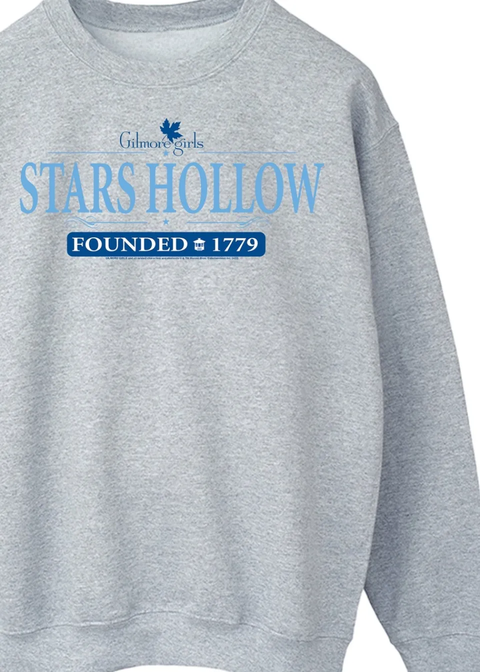 Tops>Gilmore Girls Stars Hollow Heather Grey Sweatshirt