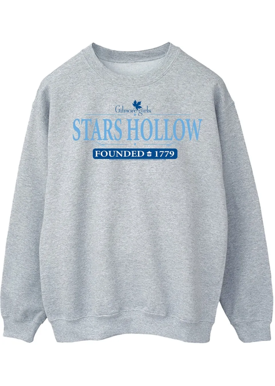 Tops>Gilmore Girls Stars Hollow Heather Grey Sweatshirt