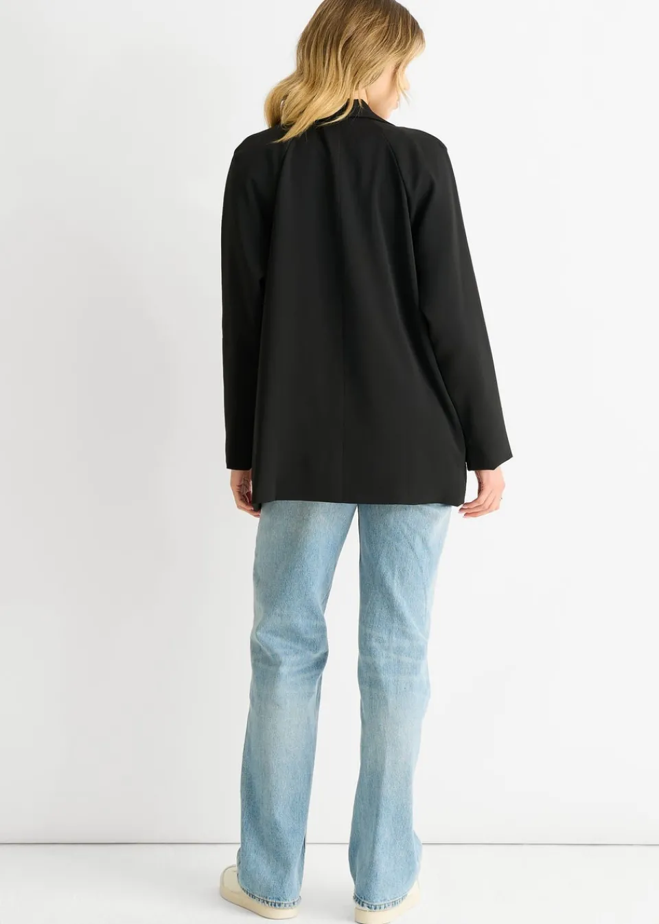 Coats & Jackets>Gini London Black Oversized Tailored Blazer