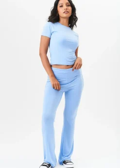 T-Shirts>Gini London Blue Short Sleeves Relaxed Fit Tee