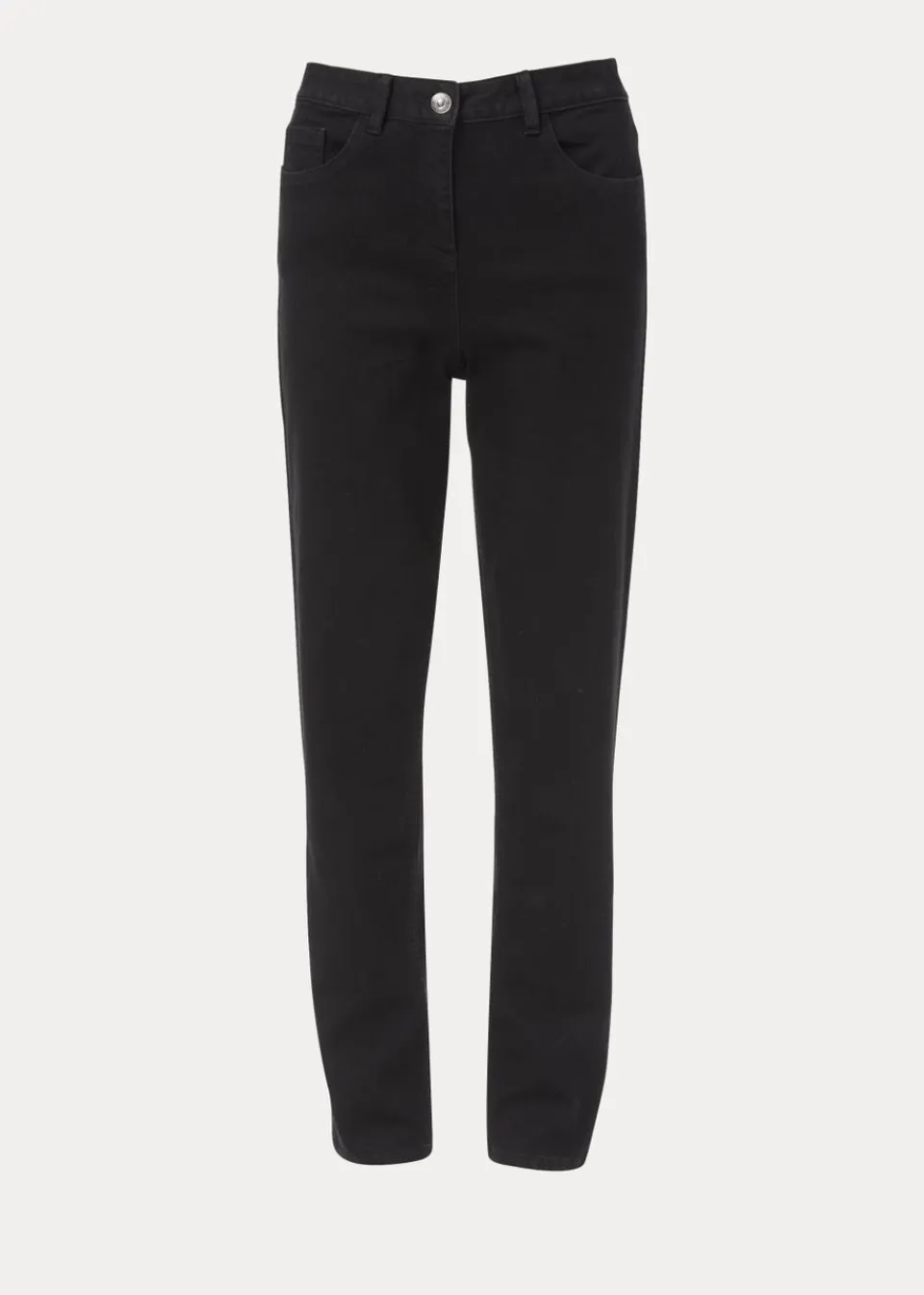 Jeans & Jeggings>Papaya Denim Grace Straight Fit Jeans Black