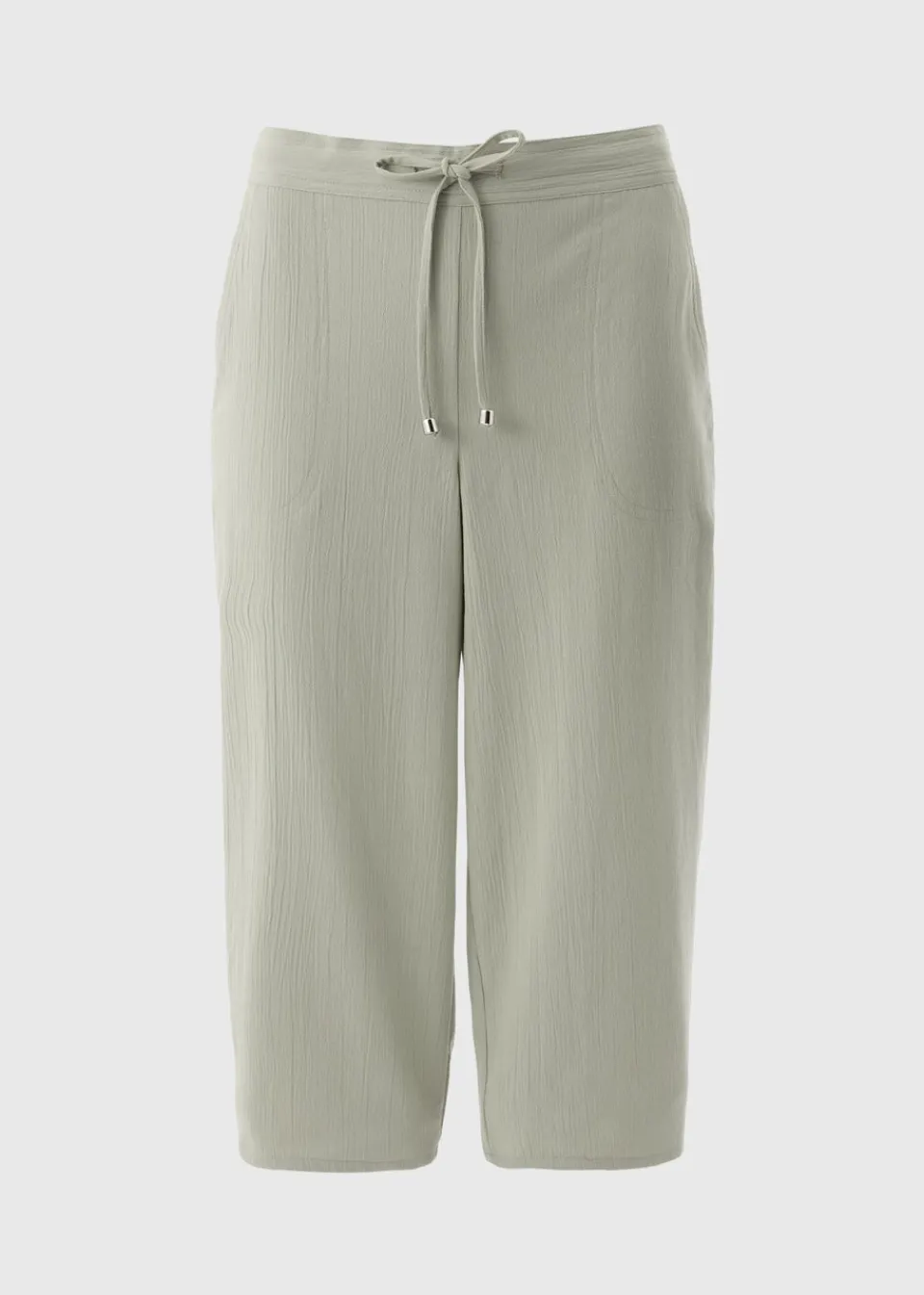 Trousers>Papaya Green Clipper Cropped Trousers