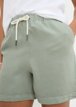 Shorts>Papaya Green Jersey Comfort Shorts