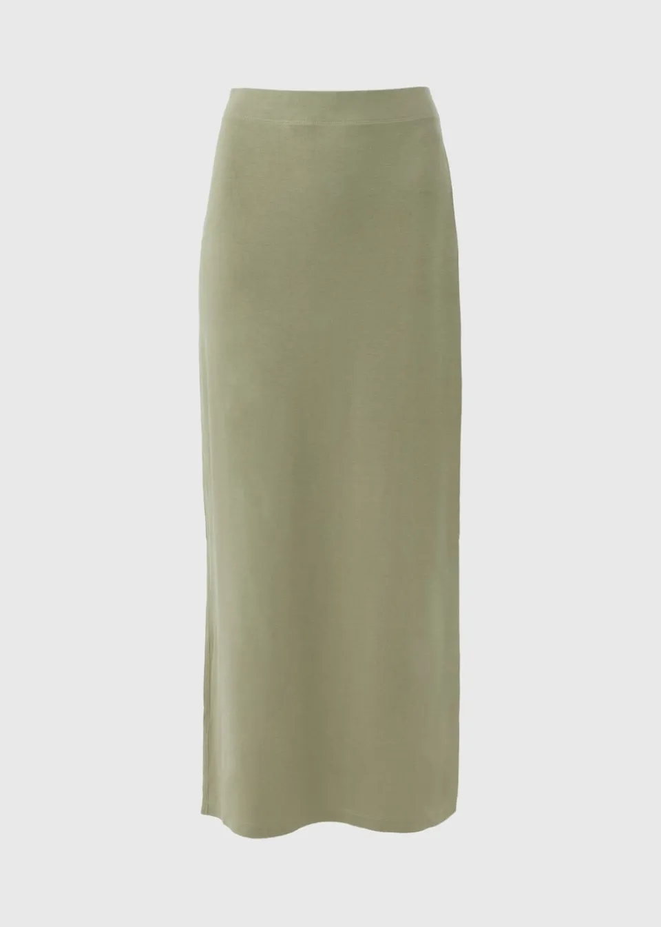 Skirts>Papaya Green Jersey Maxi Skirt