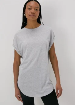 Tops>Papaya Longline T-Shirt Grey