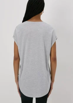Tops>Papaya Longline T-Shirt Grey