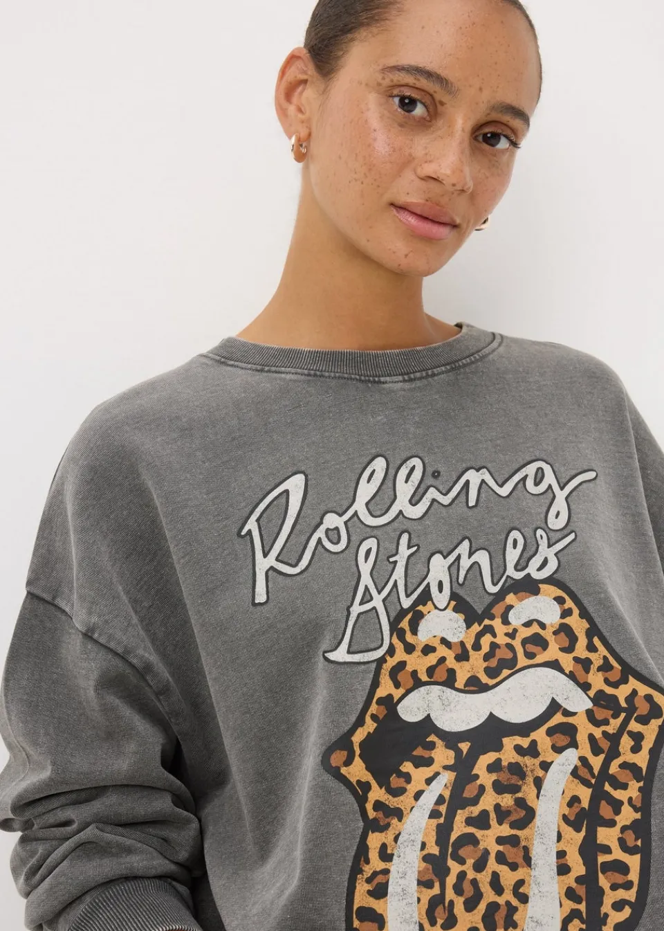 Tops>Rolling Stones Grey Sweatshirt