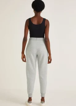 Trousers>Papaya Tapered Jogging Bottoms Grey