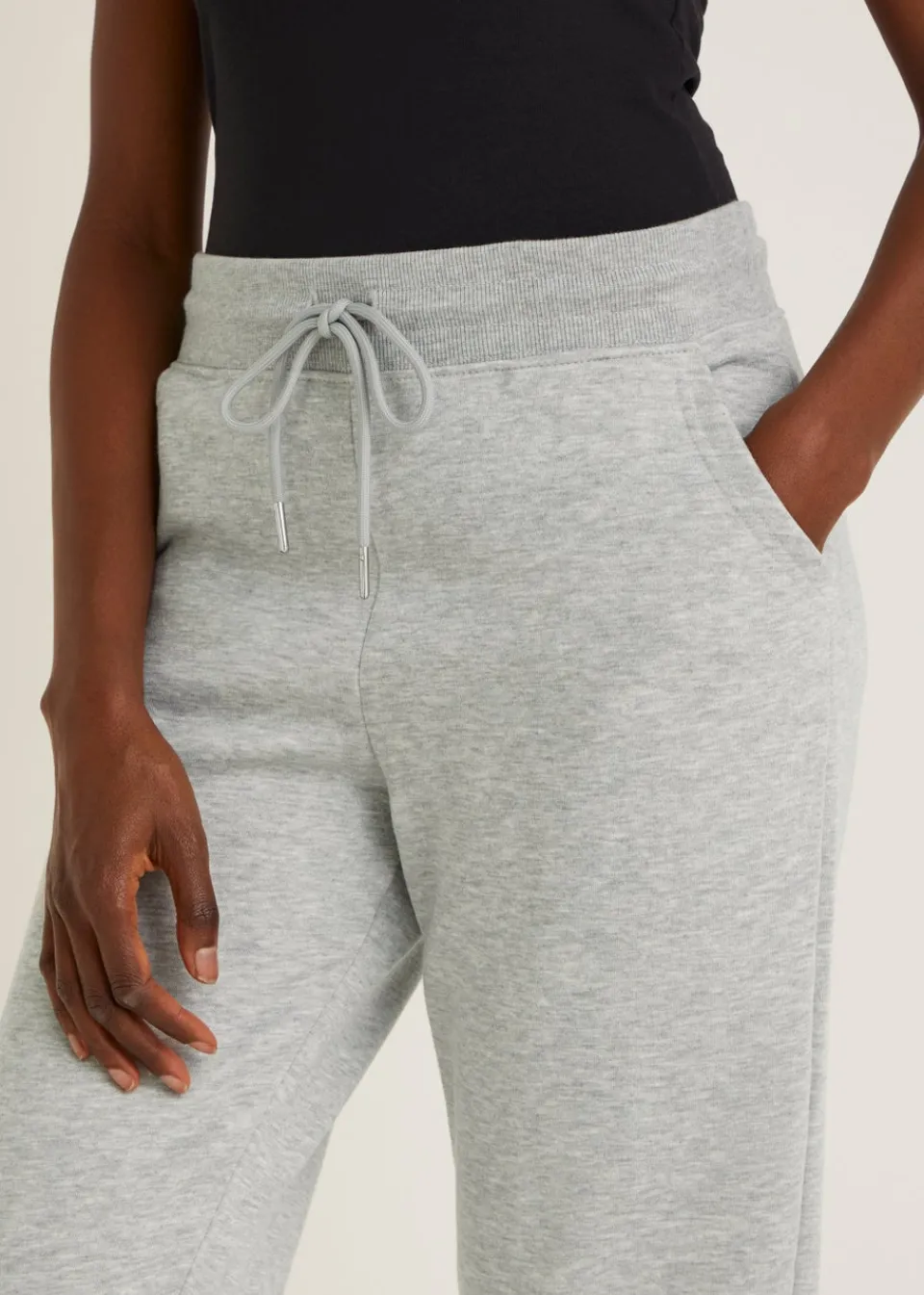 Trousers>Papaya Tapered Jogging Bottoms Grey