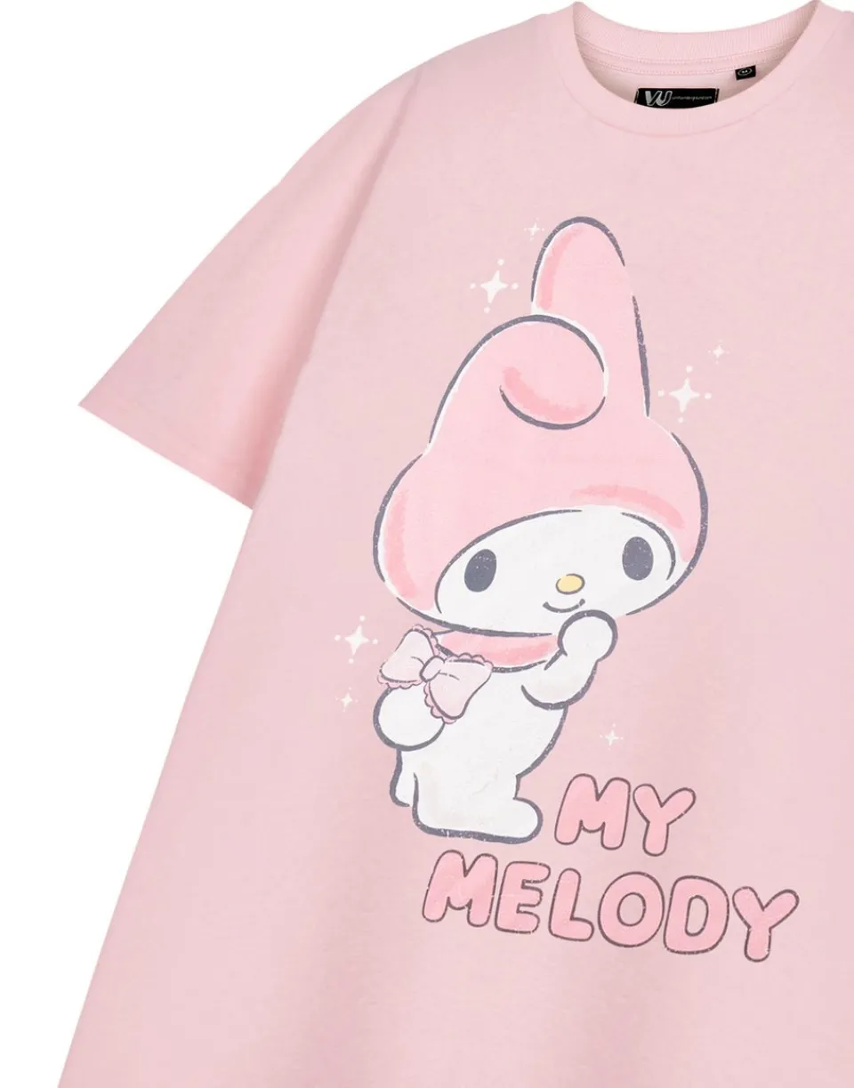 T-Shirts>Hello Kitty My Melody Pink T-Shirt