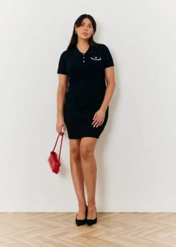 Knitwear>In The Style Black Knitted Dress