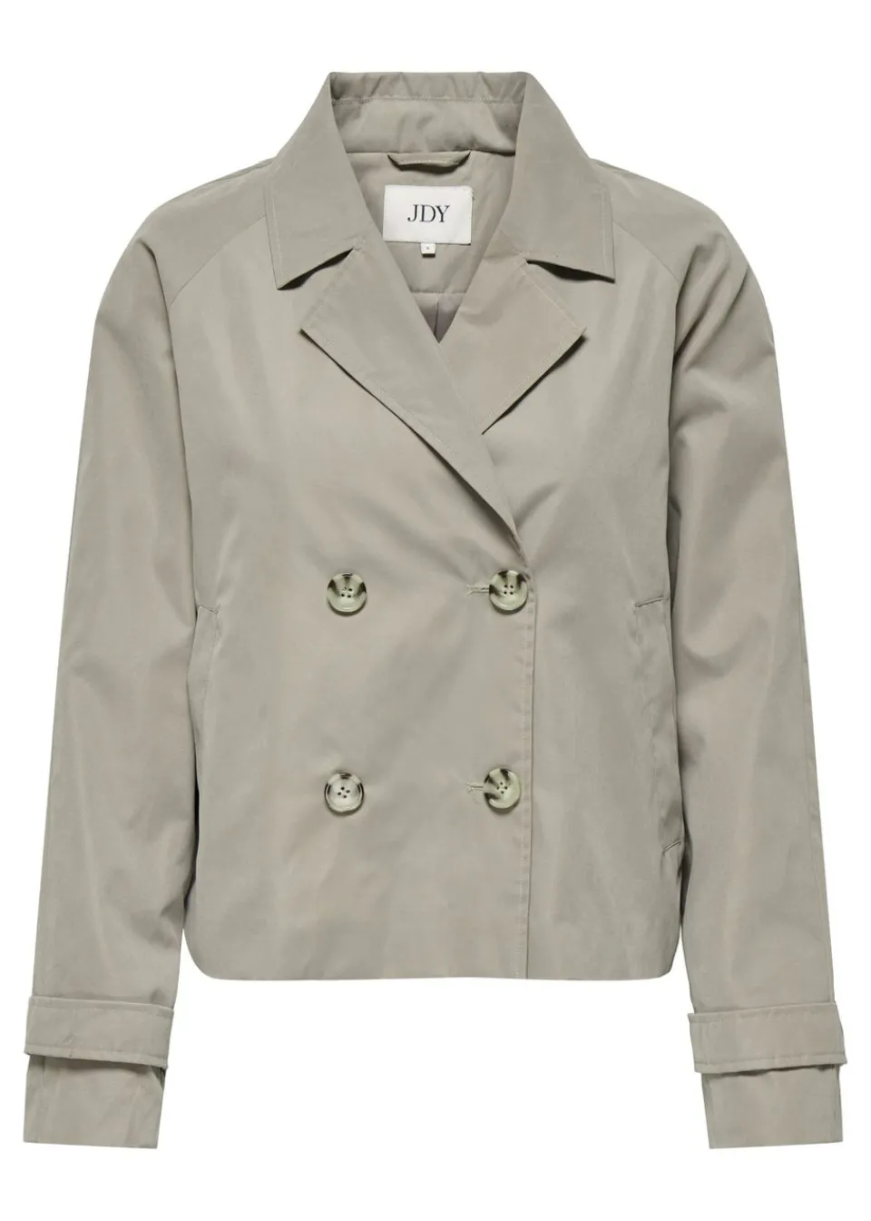 Coats & Jackets>JDY Beige Cropped Trench Coat