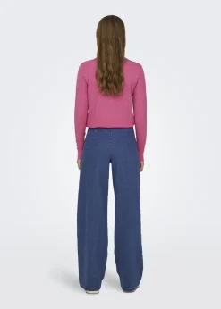 Jeans & Jeggings>JDY Blue Geggo Button Jeans