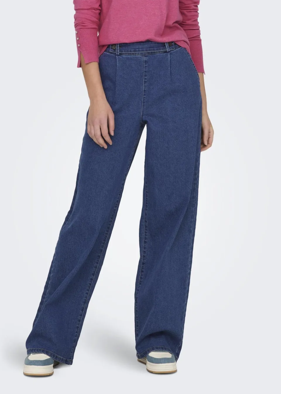 Jeans & Jeggings>JDY Blue Geggo Button Jeans