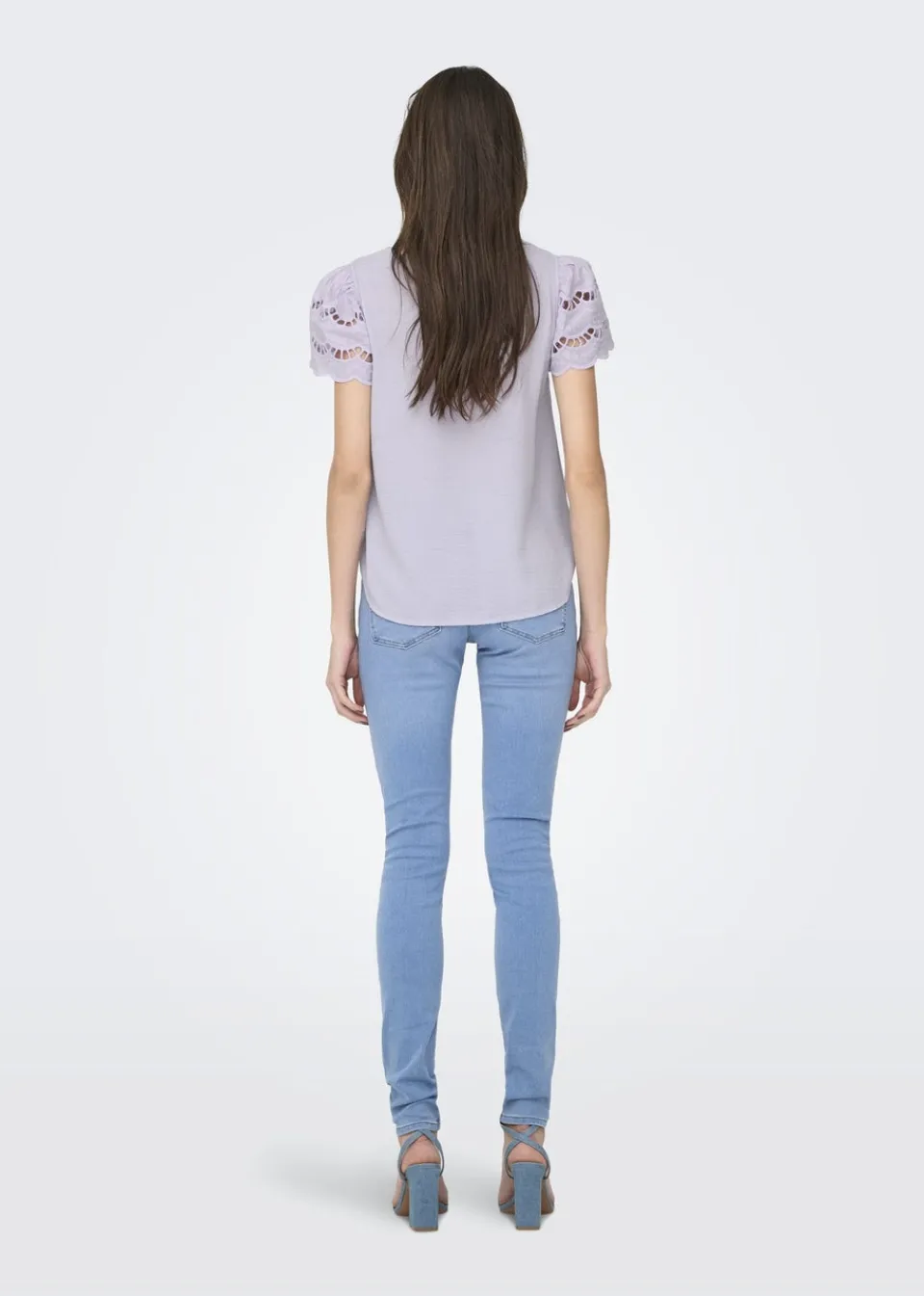 T-Shirts>JDY Lilac Sleeve Detail T-Shirt