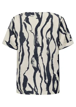 Tops>JDY White Short Sleeve Blouse