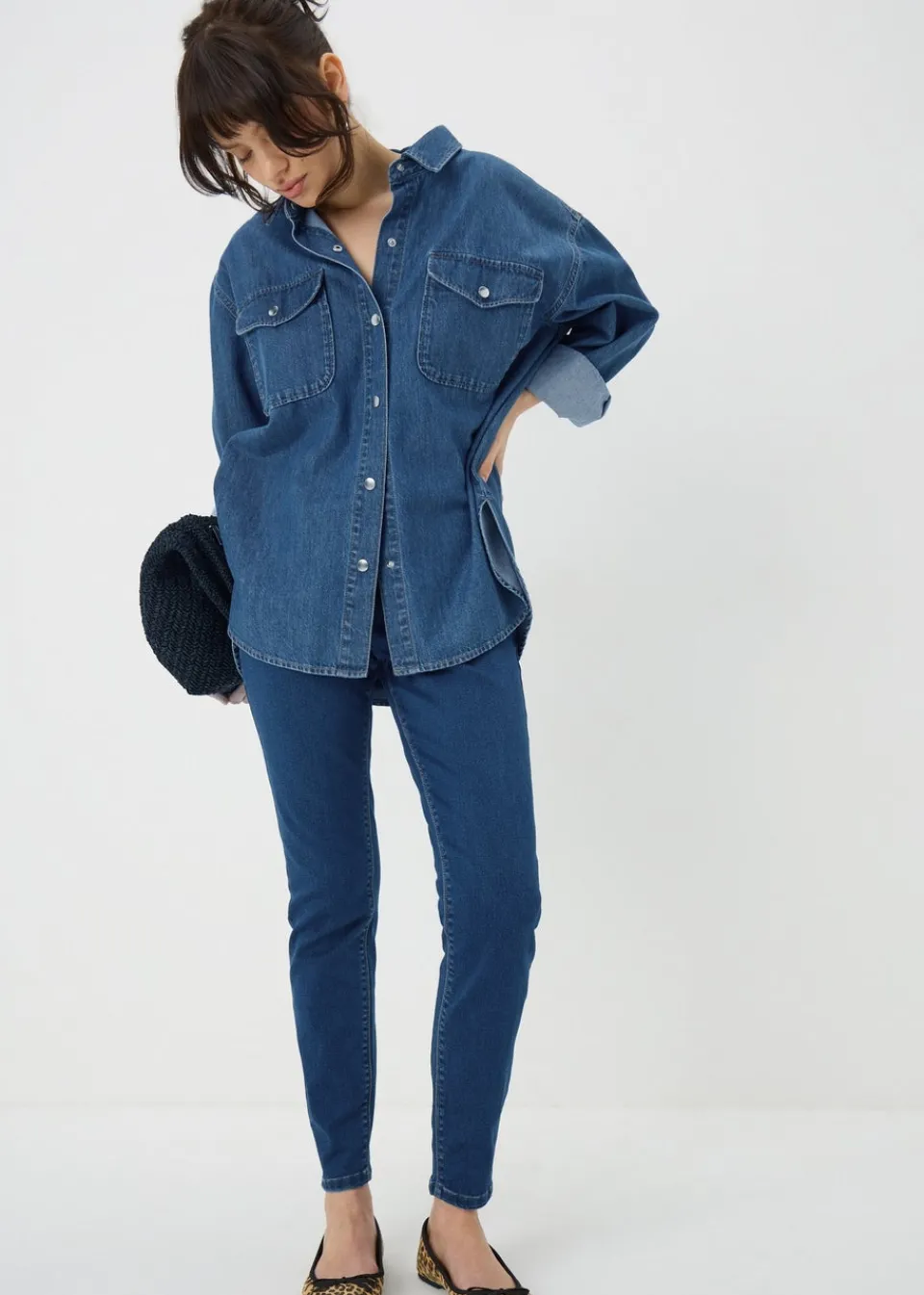 Jeans & Jeggings>Papaya Denim Jessie high waist dark wash jeans