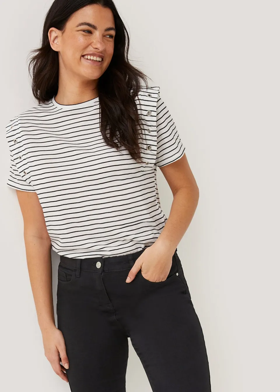 Jeans & Jeggings>Papaya Denim Jolie Relaxed Skinny Jeans Black