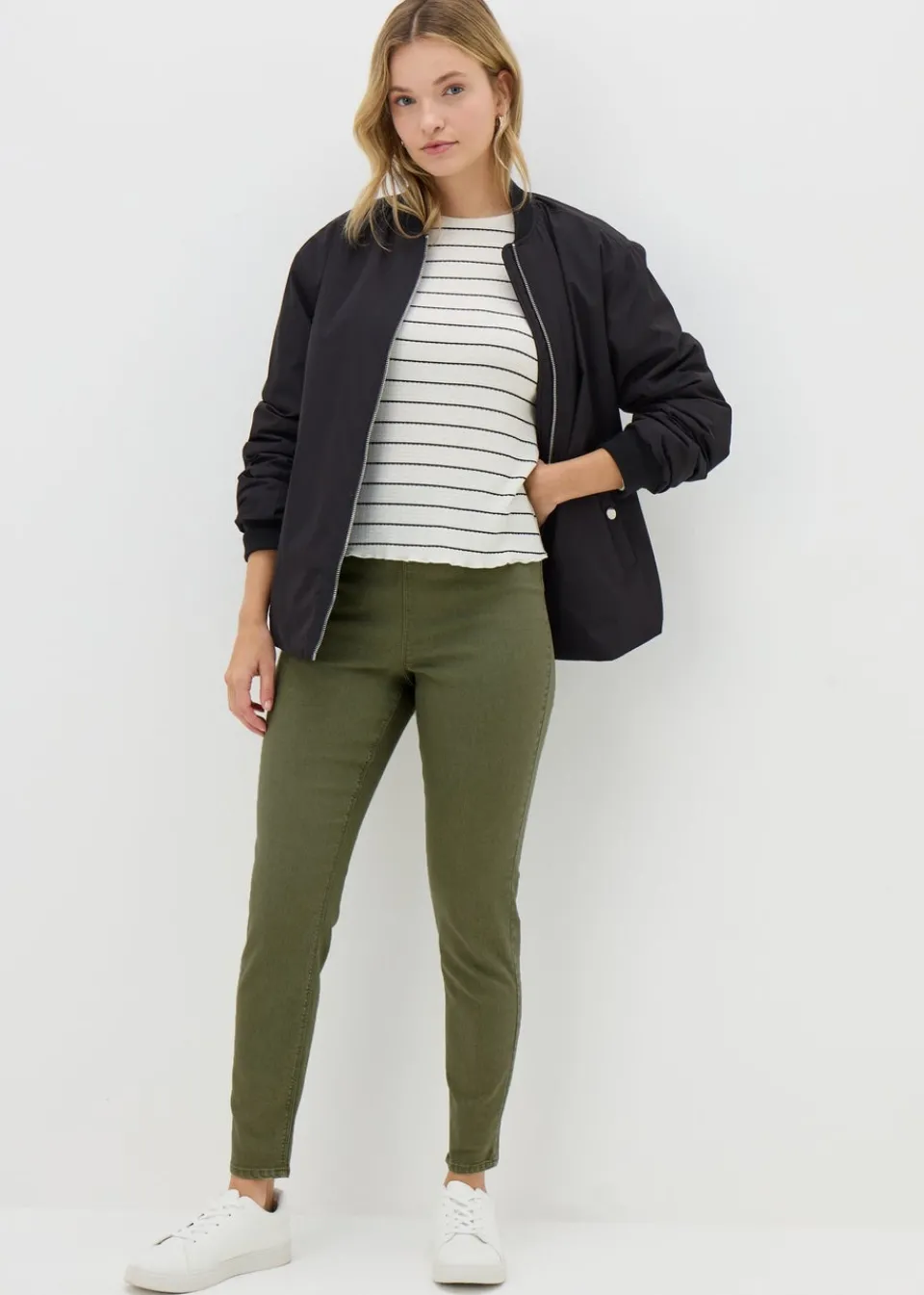 Jeans & Jeggings>Papaya Denim Khaki Rosie Jeggings