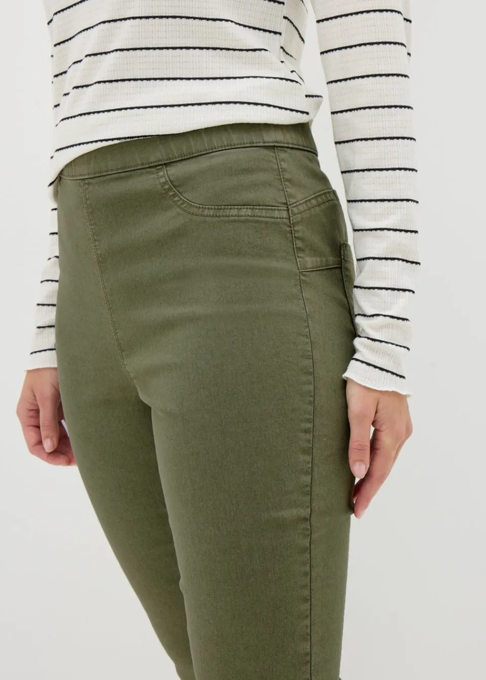 Jeans & Jeggings>Papaya Denim Khaki Rosie Jeggings