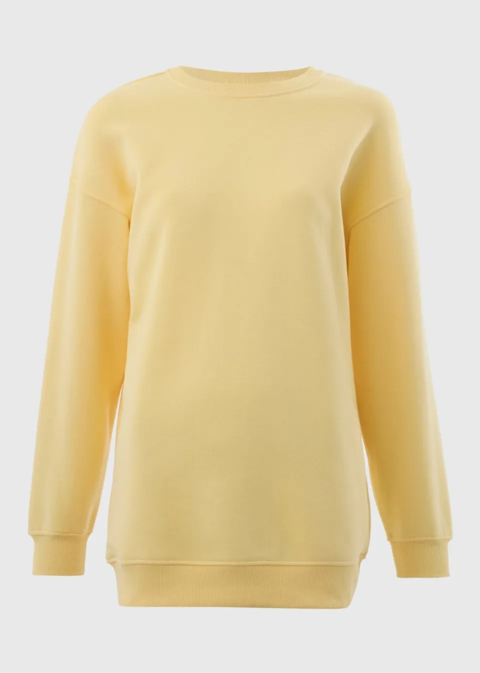 Tops>Papaya Lemon Longline Sweatshirt