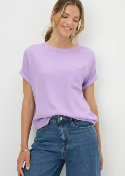 Tops>Papaya Lilac Pocket Box Top